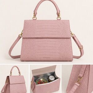 It’s a Modern Picnic “The Luncher” Croc-Embossed Bag